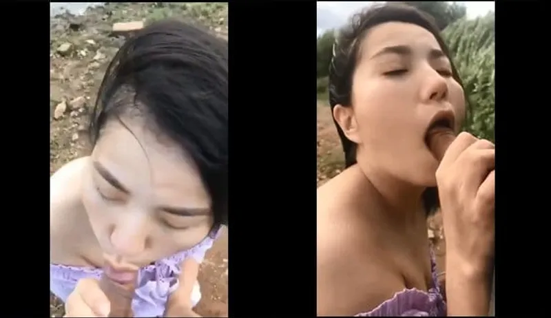 Cô bạn gái bj cho em ghệ bên bờ sông